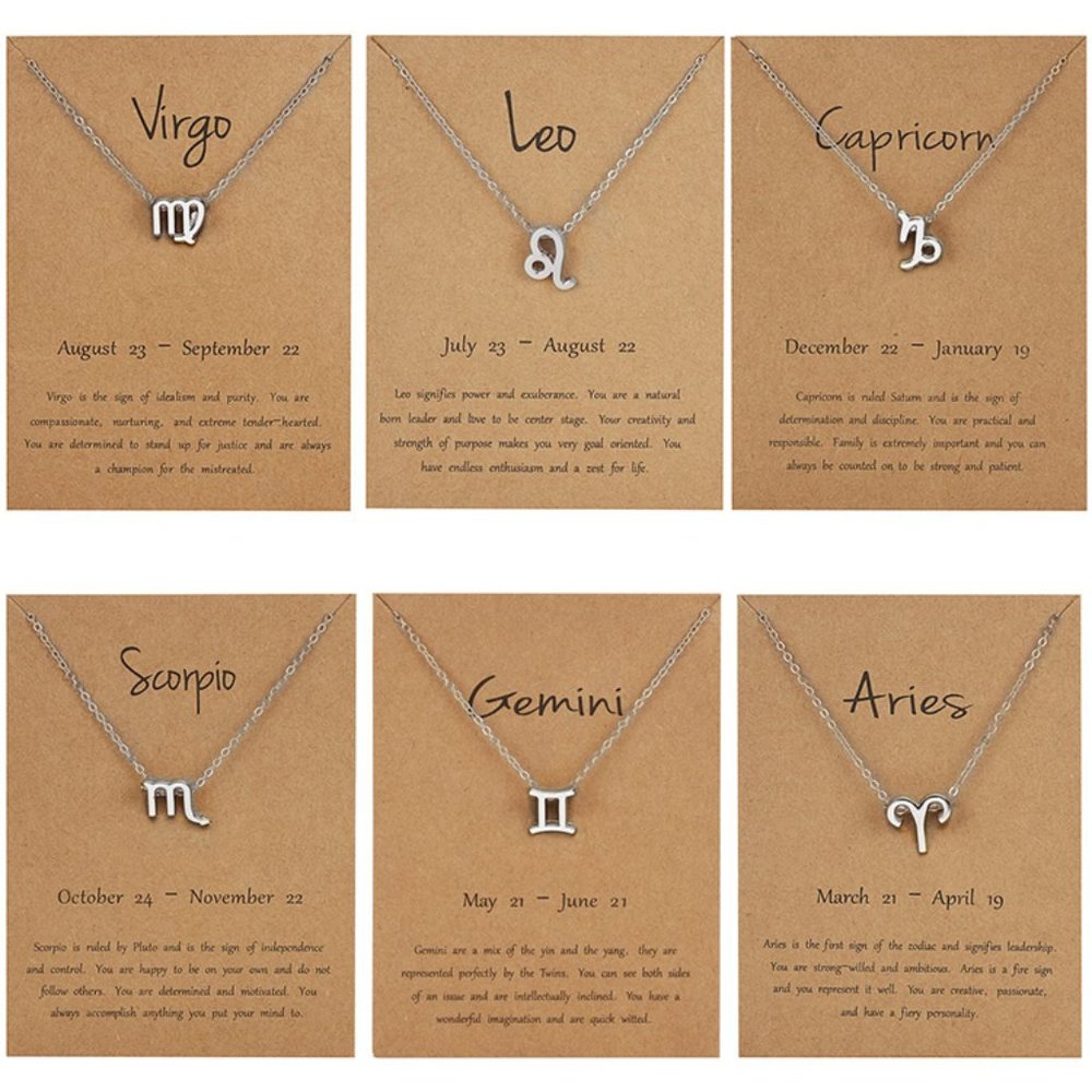Constellation Necklace Zodiac Sign Silver 3